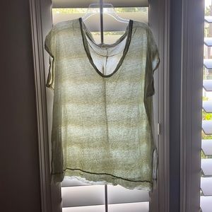 Green free people T-shirt